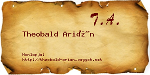 Theobald Arián névjegykártya